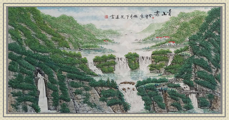 谜语竞赛里的诗意江湖，当风流倜傥画如生邂逅绿水青山美如画